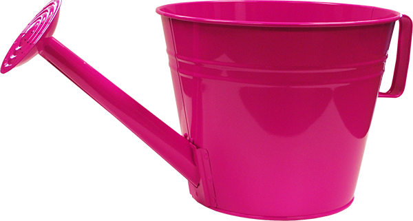Watering Can Planter 10 Inch Hot Pink - 12 per case - Decorative Planters